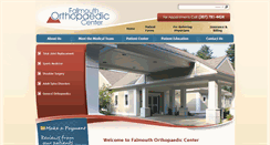 Desktop Screenshot of falmouthortho.com